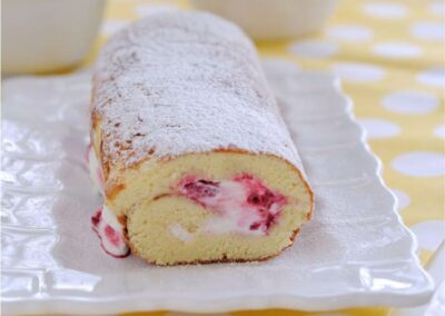 Berry Cream Cake Roll