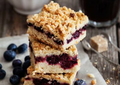 Blueberry Bread Squares