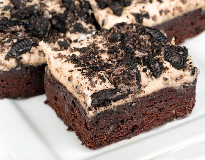 Tiramisu Brownie Squares