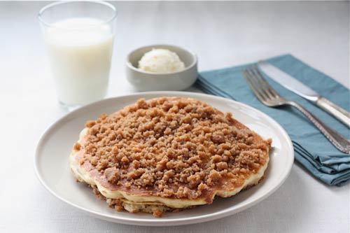 Cinnamon Streusel Pancakes