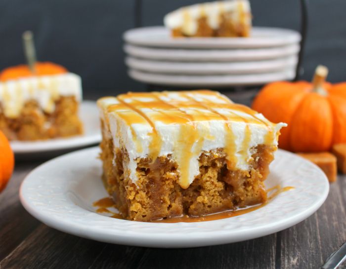 Pumpkin Poke Cake