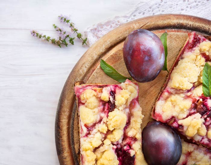 Raspberry Cream Coffee Cake