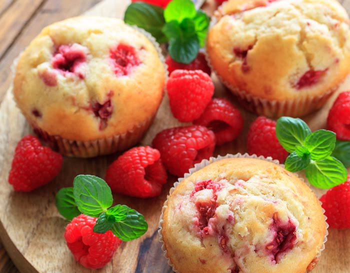 Raspberry Lemon Muffins