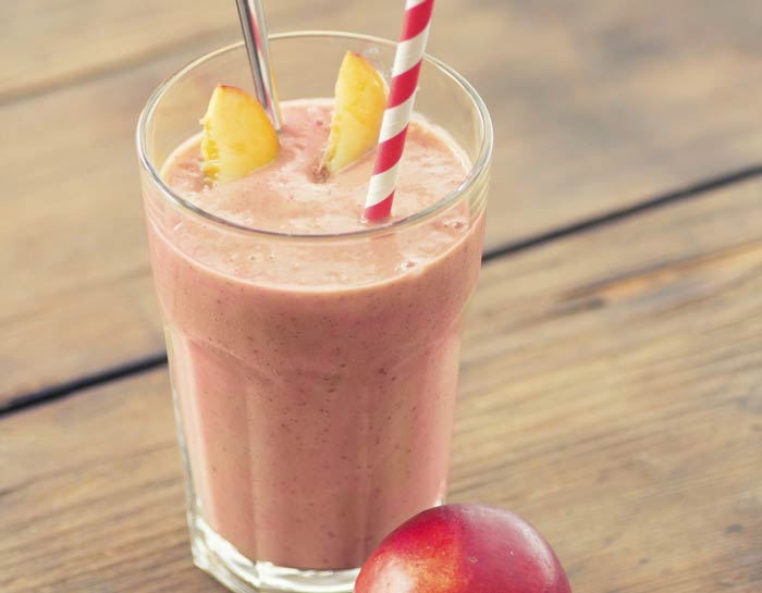 Raspberry Peach Smoothie