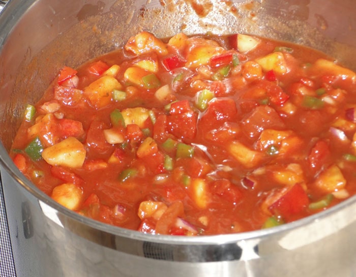 Tomato Peach Salsa